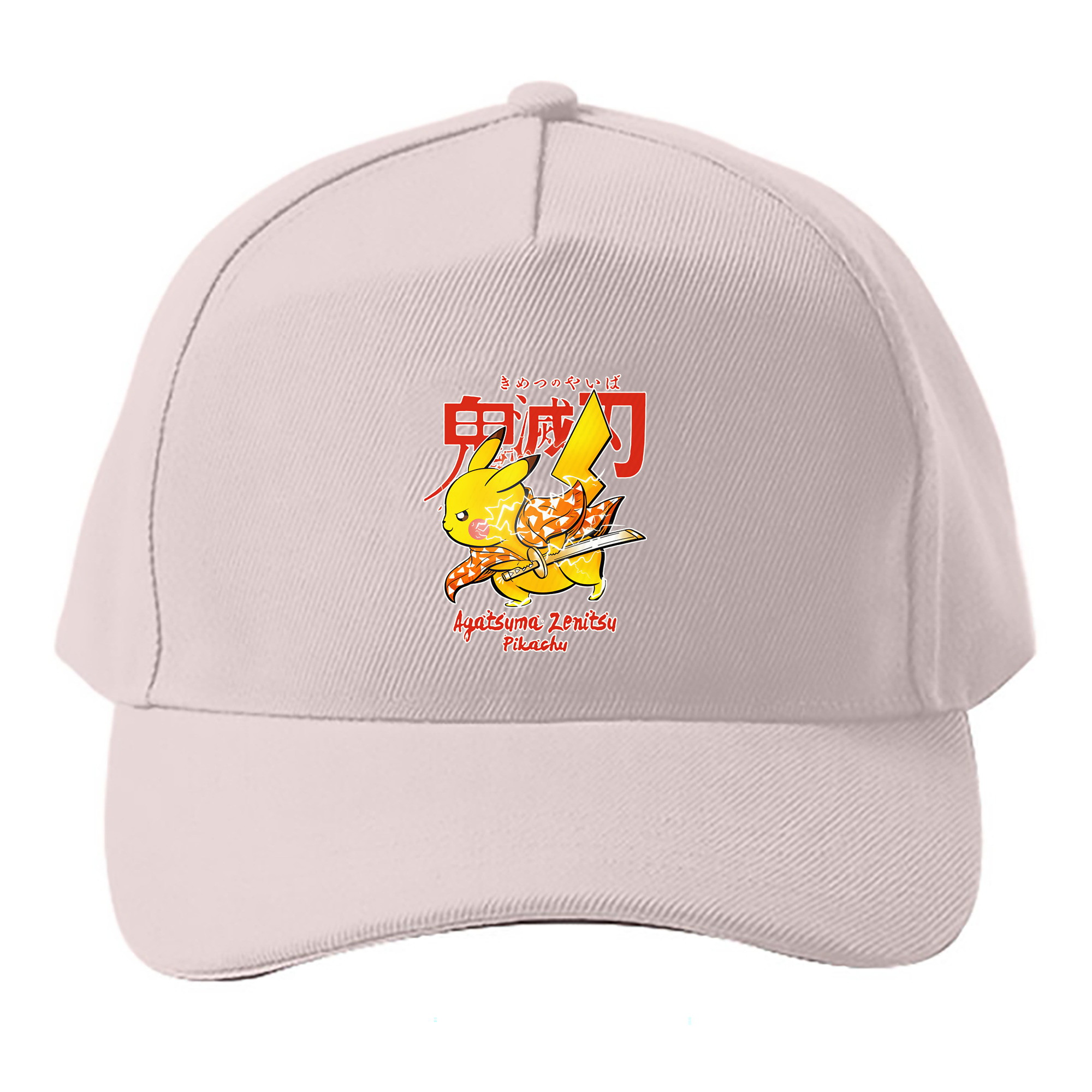 （画像用） 鬼滅の刃（きめつのやいば）我妻 善逸／あがつま ぜんいつ Agatsuma Zenitsu ベースボールキャップ 綿100％ 男女兼用 帽子 スポーツ